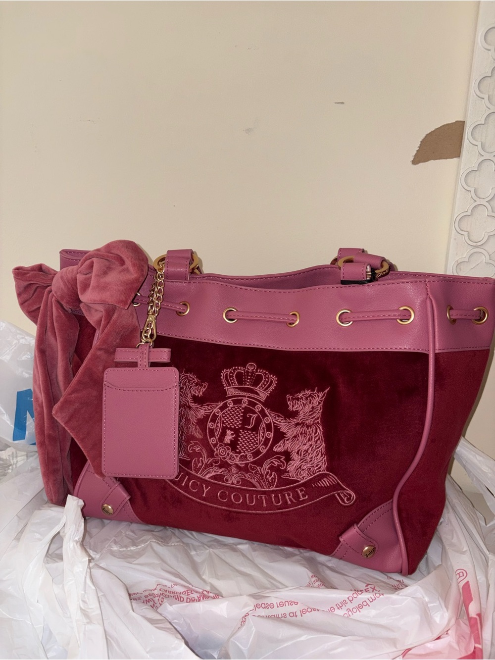 Juicy Couture Vlassic Scottie Dogs Daydreamer Tote